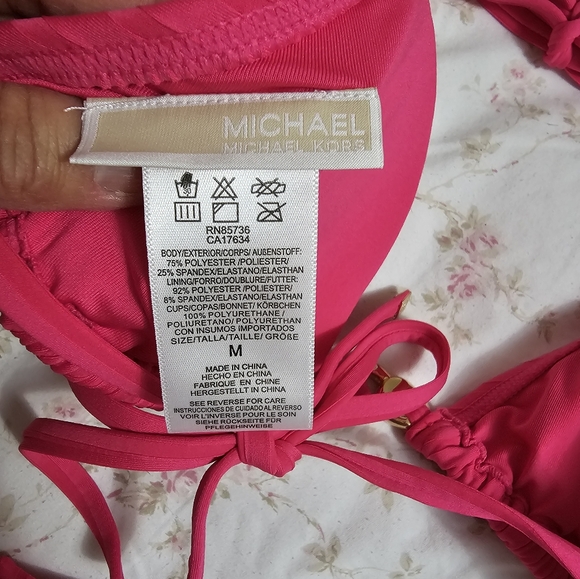Michael Michael Kors Side Tie Pink Bikini - Picture 4 of 9